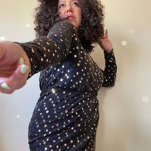 Flounce London wrap front Mini Dress